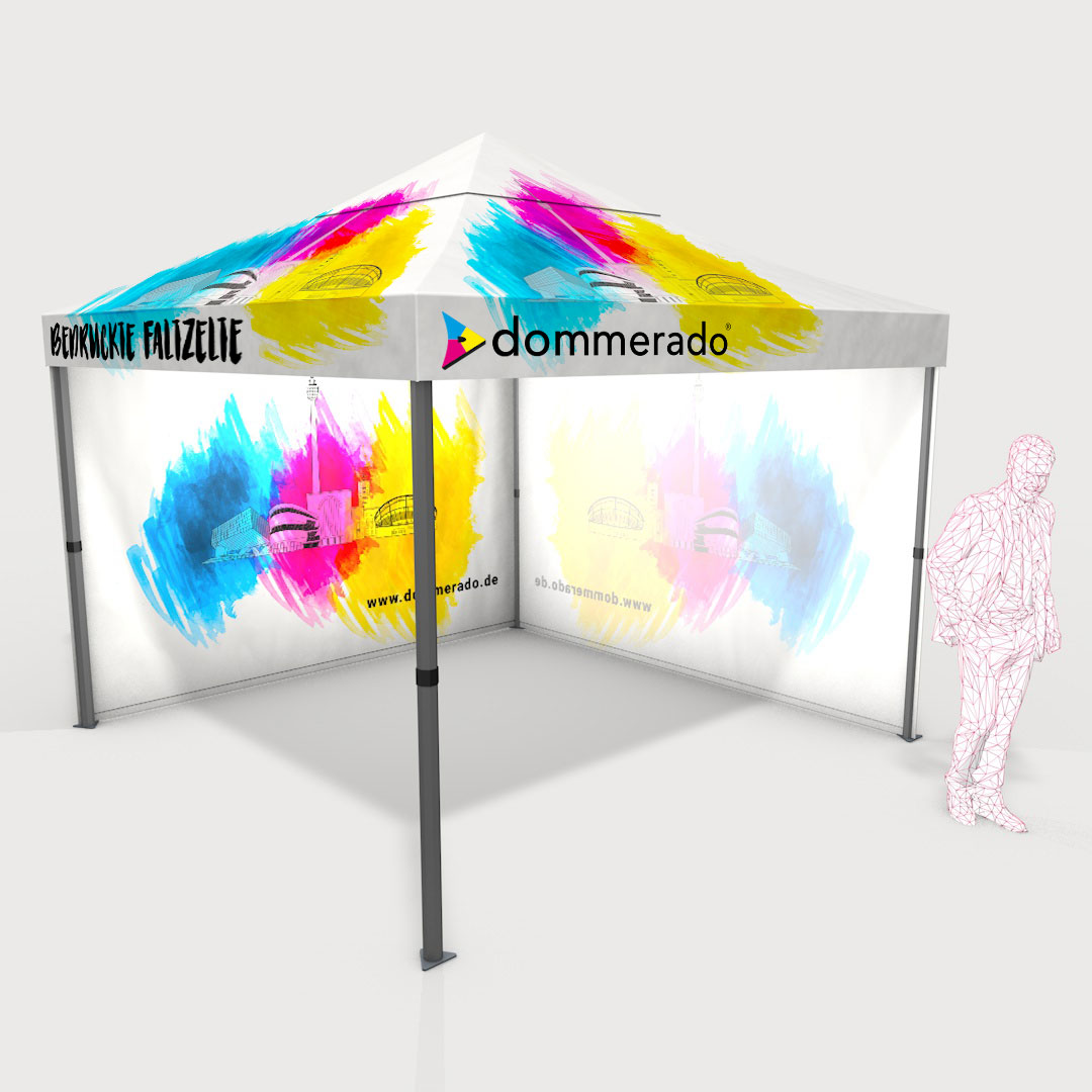 Faltzelt 3 x 3 m - 3 x 6 m