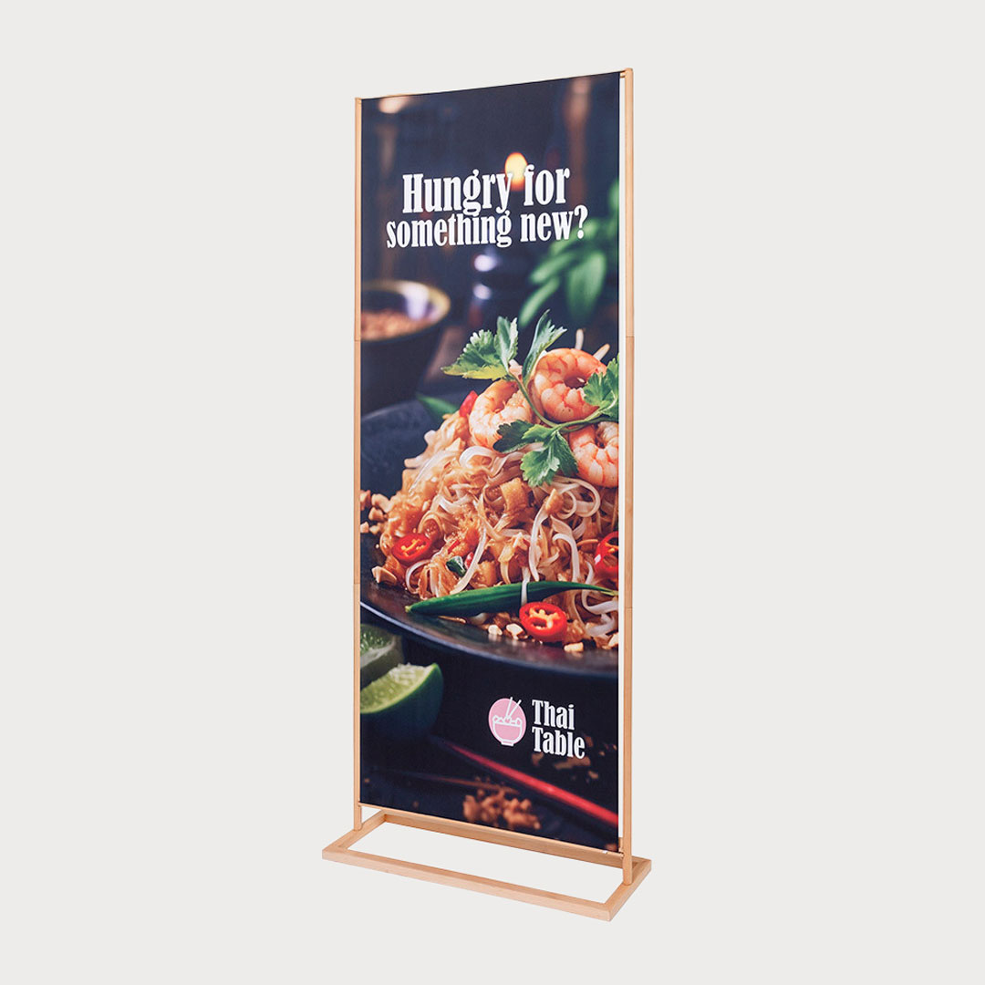 Bannerdisplay Holz