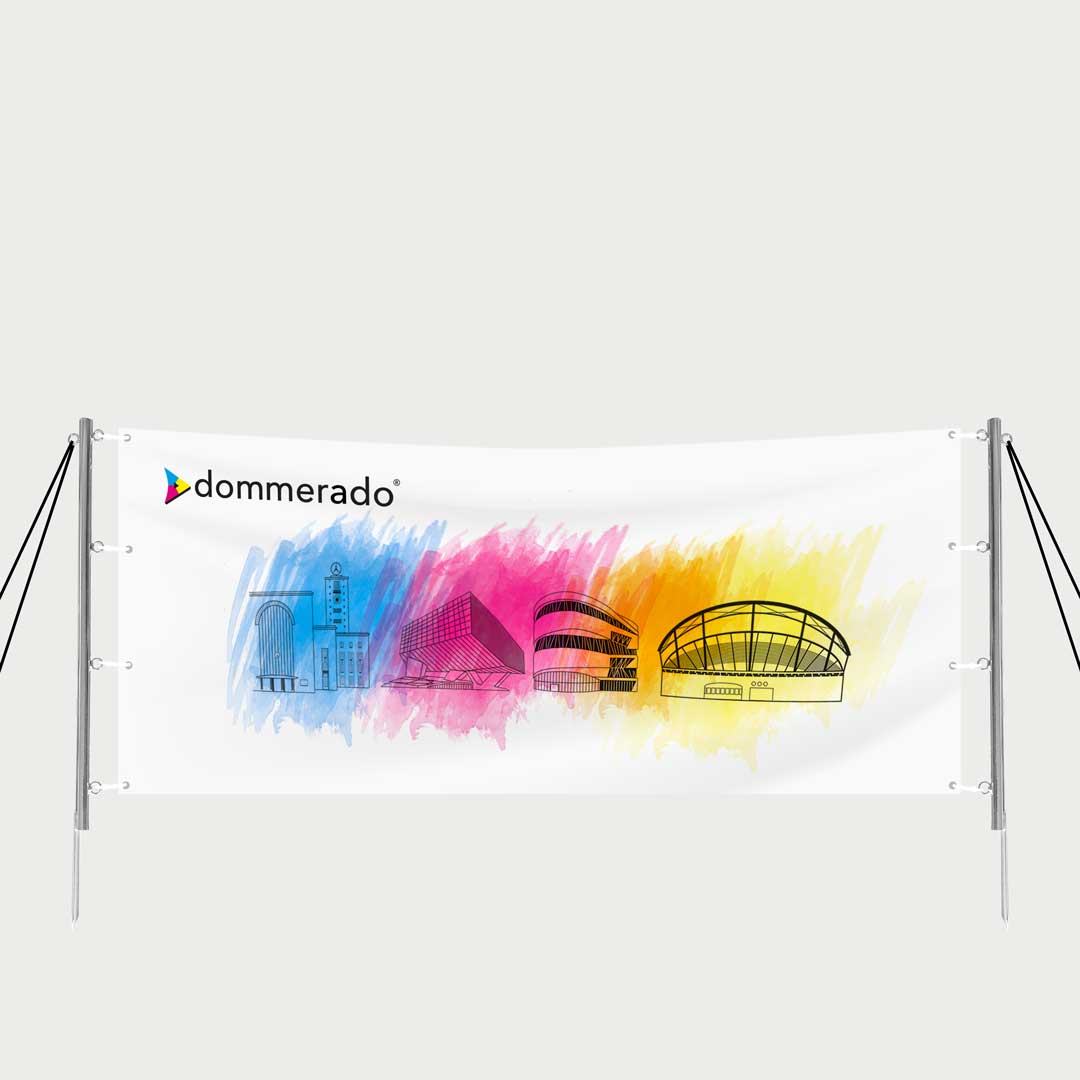 Werbebanner und Spannset